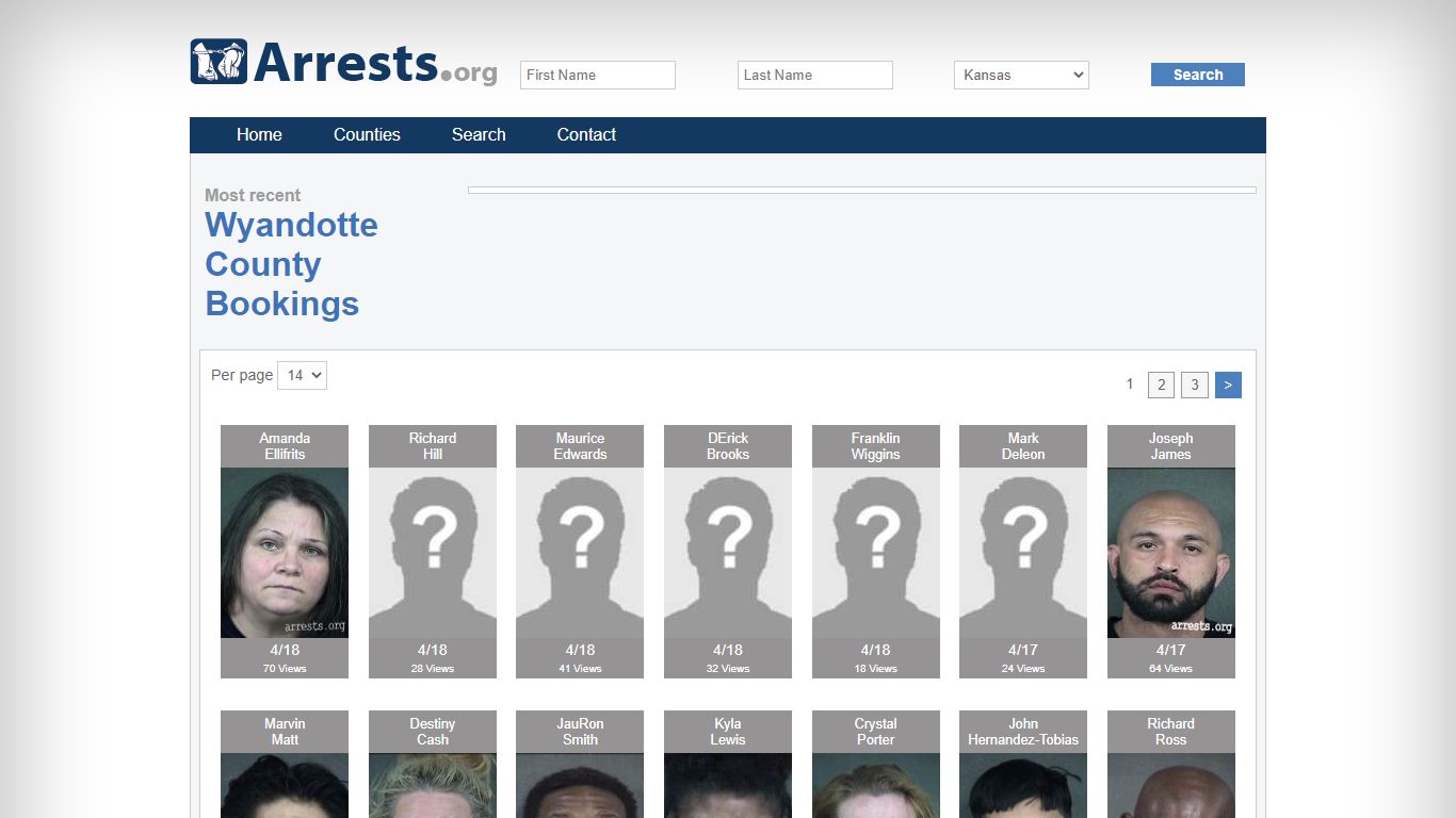 Wyandotte County Arrests and Inmate Search